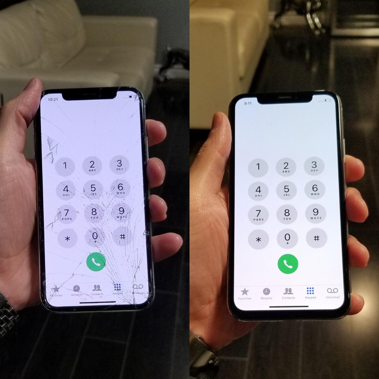 iphone x lcd screen repair quotation